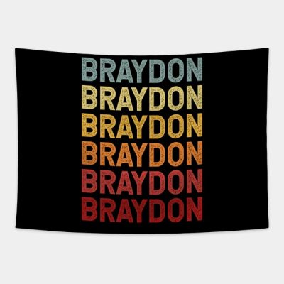 Braydon Name Vintage Retro Gift Named Braydon Tapestry Official Braydon Price Merch