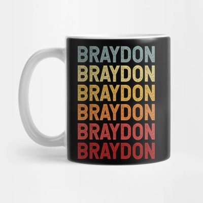 Braydon Name Vintage Retro Gift Named Braydon Mug Official Braydon Price Merch