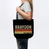 Braydon First Name Vintage Retro Personalized Gift Tote Official Braydon Price Merch