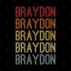 Braydon Name Vintage Retro Gift Named Braydon Tote Official Braydon Price Merch