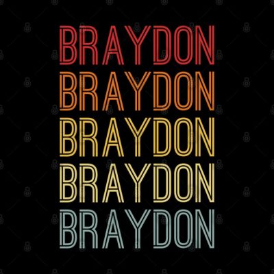 Braydon Name Vintage Retro Gift Named Braydon Tote Official Braydon Price Merch