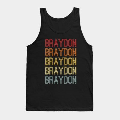 Braydon Name Vintage Retro Gift Named Braydon Tank Top Official Braydon Price Merch