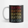 Braydon Name Vintage Retro Gift Named Braydon Mug Official Braydon Price Merch