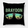 Cool Glasses Braydon Name Throw Pillow Official Braydon Price Merch