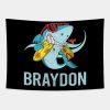 Funny Shark Braydon Name Tapestry Official Braydon Price Merch