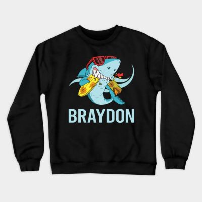 Funny Shark Braydon Name Crewneck Sweatshirt Official Braydon Price Merch