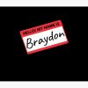 Braydon Price Merch Hello My Name Is Braydon Nametag Tapestry Official Braydon Price Merch