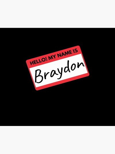 Braydon Price Merch Hello My Name Is Braydon Nametag Tapestry Official Braydon Price Merch