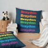 Braydon Pride Boyfriend Equal Rainbow Pride Gay Throw Pillow Official Braydon Price Merch