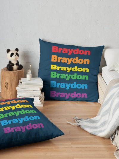 Braydon Pride Boyfriend Equal Rainbow Pride Gay Throw Pillow Official Braydon Price Merch