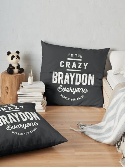 Braydon Personalized Name Birthday Gift Throw Pillow Official Braydon Price Merch