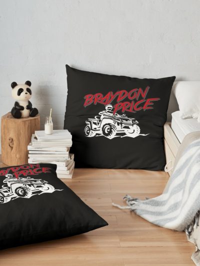 Braydon Price Merch Braydon Logo Tee Throw Pillow Official Braydon Price Merch