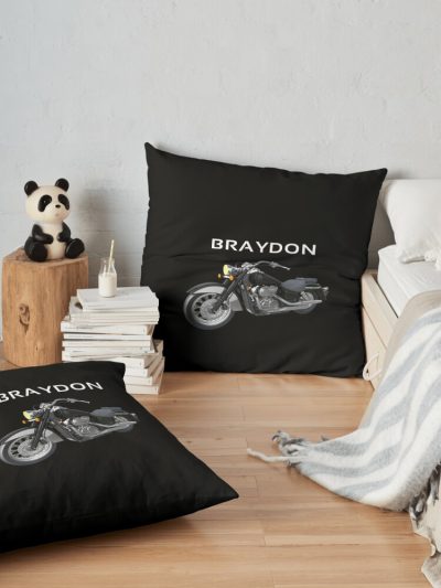 Braydon Price Merch Braydon Price Bike Throw Pillow Official Braydon Price Merch