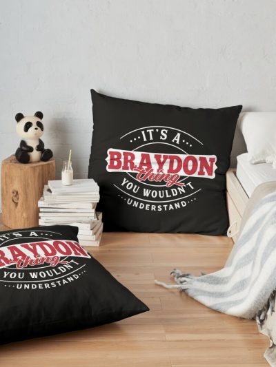 Braydon  Name  - Braydon Thing - Braydon Throw Pillow Official Braydon Price Merch