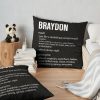 Braydon Definition Noun Throw Pillow Official Braydon Price Merch