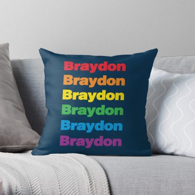 Braydon Pride Boyfriend Equal Rainbow Pride Gay Throw Pillow Official Braydon Price Merch