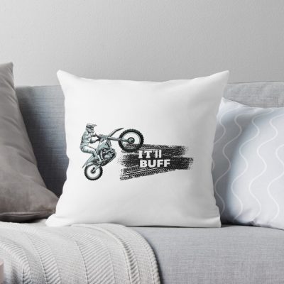 Braydon Price Merch : Itll Buff Braydon Rider Throw Pillow Official Braydon Price Merch