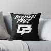 Braydon Price Merch Braydon Price White Logo Throw Pillow Official Braydon Price Merch