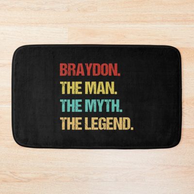 Braydon The Man The Myth The Legend Bath Mat Official Braydon Price Merch