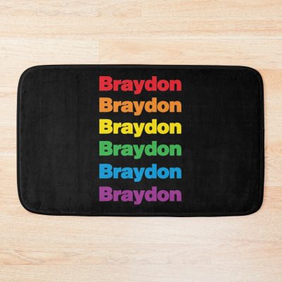 Braydon Pride Boyfriend Equal Rainbow Pride Gay Bath Mat Official Braydon Price Merch