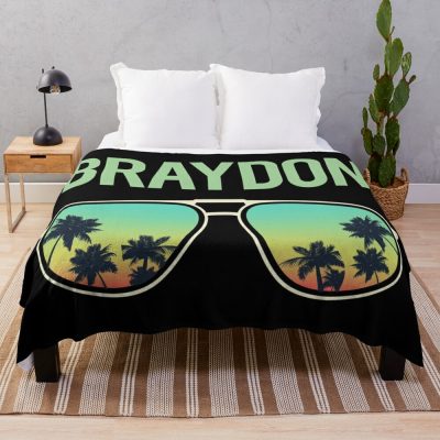 Cool Glasses Braydon Throw Blanket Official Braydon Price Merch