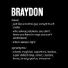 Braydon Definition Noun Tote Bag Official Cow Anime Merch