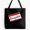 Braydon Price Merch Hello My Name Is Braydon Nametag Tote Bag Official Cow Anime Merch