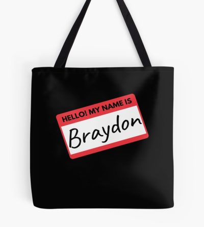 Braydon Price Merch Hello My Name Is Braydon Nametag Tote Bag Official Cow Anime Merch