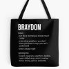 Braydon Definition Noun Tote Bag Official Cow Anime Merch