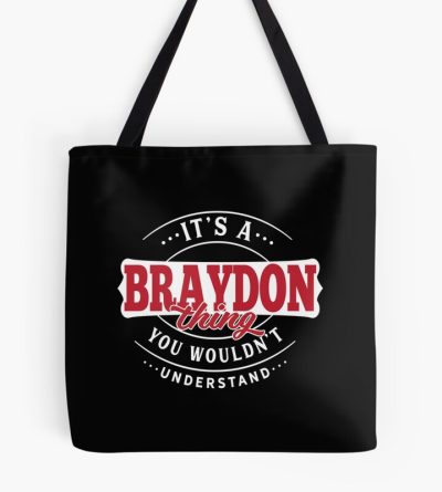 Braydon  Name  - Braydon Thing - Braydon Tote Bag Official Cow Anime Merch