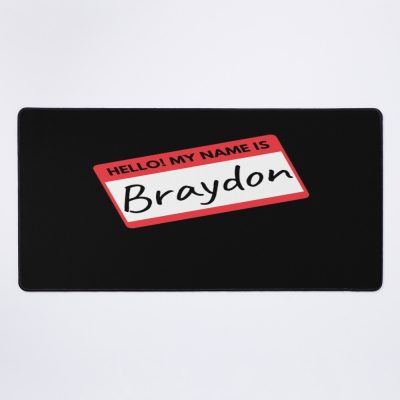 Braydon Price Merch Hello My Name Is Braydon Nametag Mouse Pad Official Cow Anime Merch